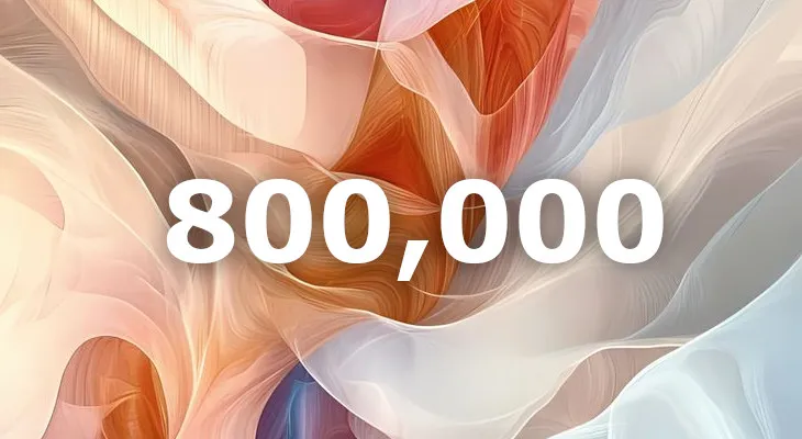 800,000 users